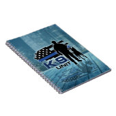 K-9 Einheit - Polizei-Hund - Malinois Notizblock (Rechte Seite)