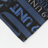 K-9 Einheit - Polizei-Hundeeinheit Fleecedecke (Ecke)