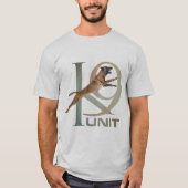 K-9 Einheit - Polizei-Hundeeinheit Malinois T-Shirt (Vorderseite)