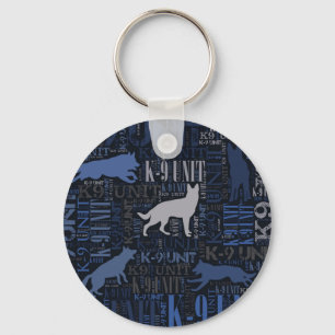 K-9 Einheit - Polizei-Hundeeinheit Schlüsselanhänger