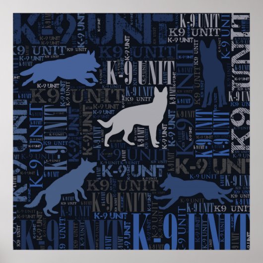 K-9-Einheit - Polizeieinheit Poster (Vorne)