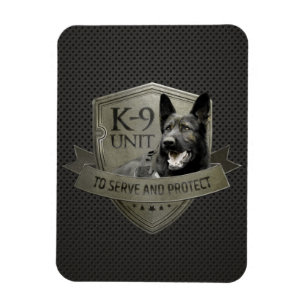 K-9 Einheit - Polizeihundeinheits-Schäferhund Magnet