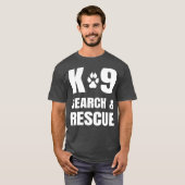 K-9-Einheit "Suche und Rettung" K9 SAR-Hundebahn T-Shirt (Vorne ganz)
