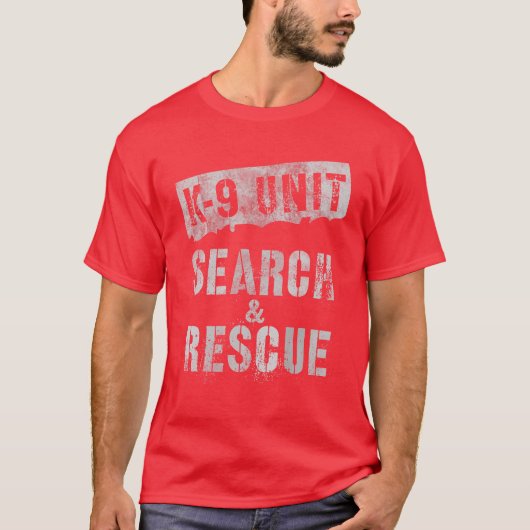 K-9-EINHEITSSUCHE T-Shirt (Vorderseite)