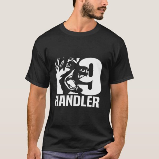 K-9 Handler Police Sheriff Cops Law Enforcet Duty  T-Shirt (Vorderseite)