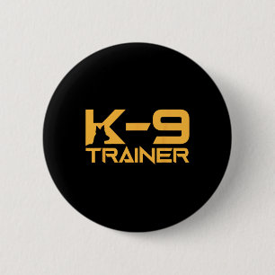 K-9 K9 Dog Handler Trainer Polizeischutz Hallowage Button
