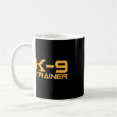 K-9 K9 Dog Handler Trainer Polizeischutz Hallowage Kaffeetasse (Links)