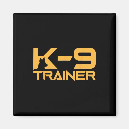 K-9 K9 Dog Handler Trainer Polizeischutz Hallowage Magnet (Vorne)