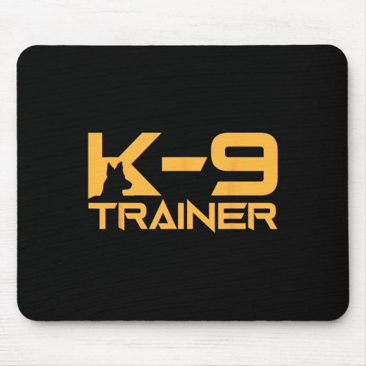K-9 K9 Dog Handler Trainer Polizeischutz Hallowage Mousepad (Vorne)
