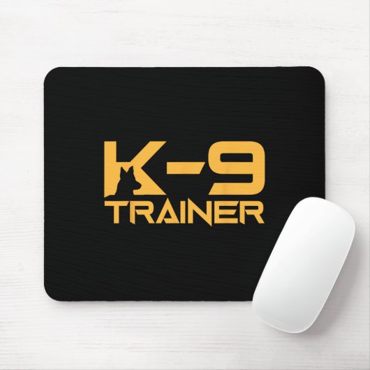 K-9 K9 Dog Handler Trainer Polizeischutz Hallowage Mousepad (Mit Mouse)