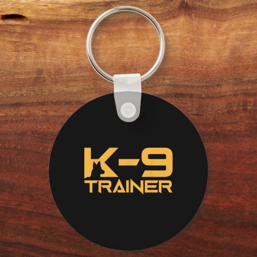 K-9 K9 Dog Handler Trainer Polizeischutz Hallowage Schlüsselanhänger (Vorderseite)