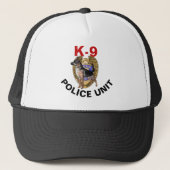 K-9 Police Trucker Hat Truckerkappe (Vorderseite)