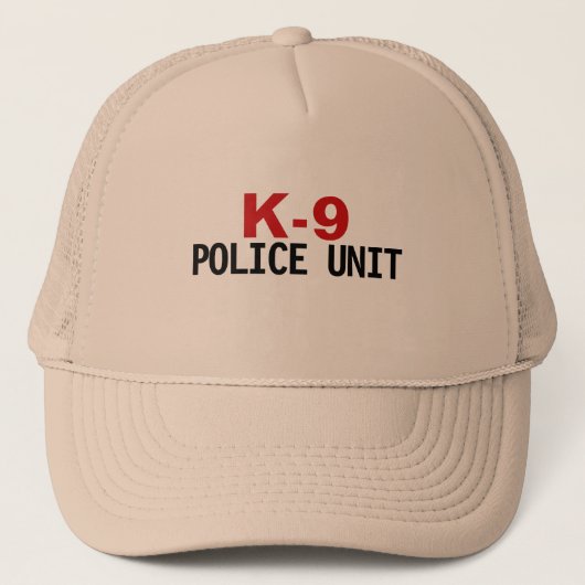 K-9 Police Trucker Hat Truckerkappe (Vorderseite)