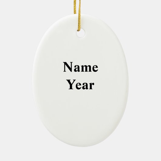 K-9 Polizeibeamte Weihnachtsfeier Keramik Ornament (Hinten)