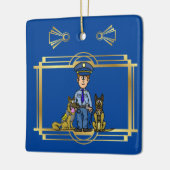K-9 Polizeibeamte Weihnachtsschmuck Ver. 2 (Links)