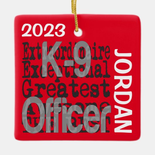 K-9 Referent Extraordinaire CUSTOM Keramikornament (Vorderseite)