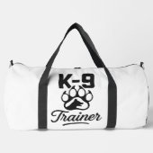 K-9 Trainer Dog Puppy White Duffle Bag (Vorderseite)