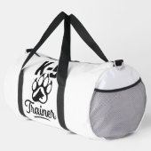 K-9 Trainer Dog Puppy White Duffle Bag (Rechte Ecke)