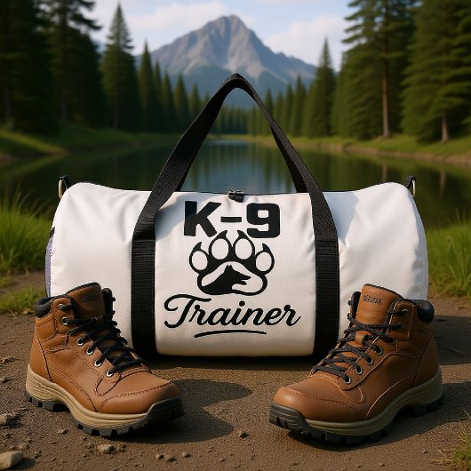 K-9-Trainer-Hund Welpe Weiß Duffle Bag