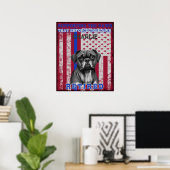 K-9 Veteran Boxer Working Dog Personalisiert Poster (Heimbüro)