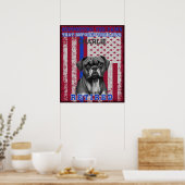 K-9 Veteran Boxer Working Dog Personalisiert Poster (Küche)