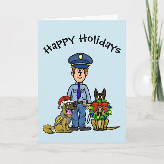 K-9-Weihnachtskarte Karte (Vorderseite)