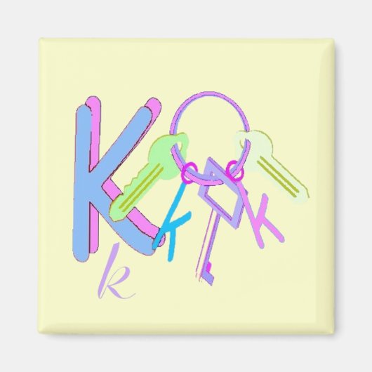 K - Alphabet Magnet (Vorne)