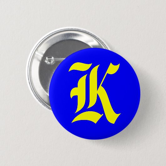 K - ALTES ENGLISCH BUTTON (Vorne & Hinten)