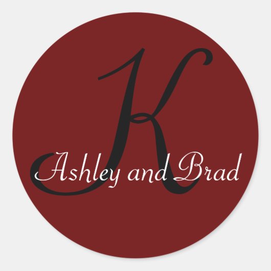 K, Ashley und Brad Runder Aufkleber (Vorderseite)