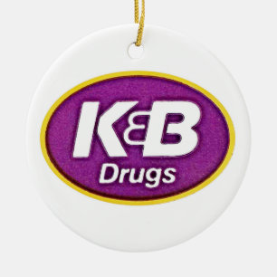K B Drug Store, K and B, New Orleans Keramik Ornament
