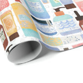 K-Beauty (Koreanische Hautpflege) Geschenkpapier (Rolleneckpunkt)