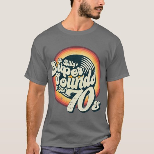 K Billys Super Sounds of the 70s gift T-Shirt (Vorderseite)