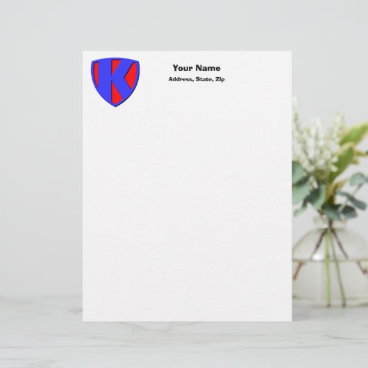 K BRIEFBOGEN (Stehend Vorderseite)