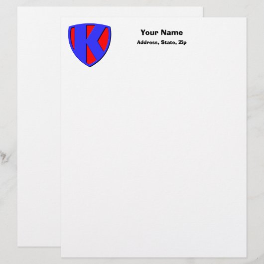 K BRIEFBOGEN (Vorne/Hinten)