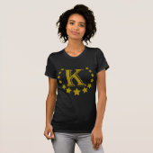 K-Buchstabe-Stern-Krone T-Shirt (Vorne ganz)
