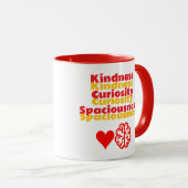 K C S - Kindness Curiosity Spaciousness Tasse (VorderseiteRechts)