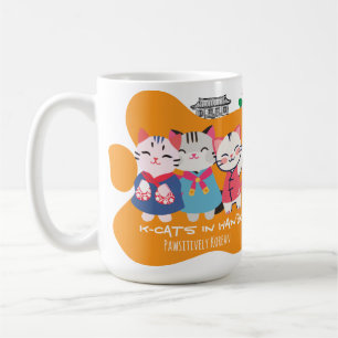 K-Cats im Hanbok Süßes Koreanisches Erbe-Geschen Kaffeetasse