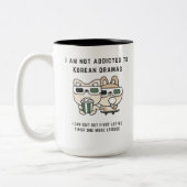 K Drama Fakten - Ich bin nicht auf Kdrama eingeste Zweifarbige Tasse (Links)
