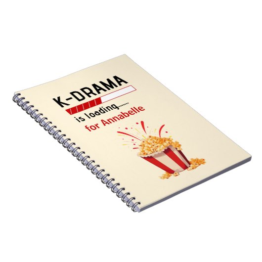 K-Drama is loading Personalized Notebook Notizblock (Rechte Seite)