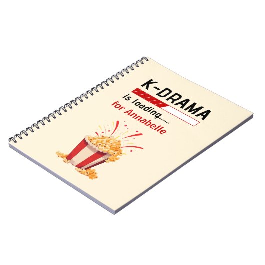 K-Drama lädt individuelles Notizbuch Notizblock (Linke Seite)