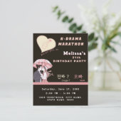 K-Drama-Marathon benutzerdefinierte Korean Drama F Postkarte (Stehend Vorderseite)