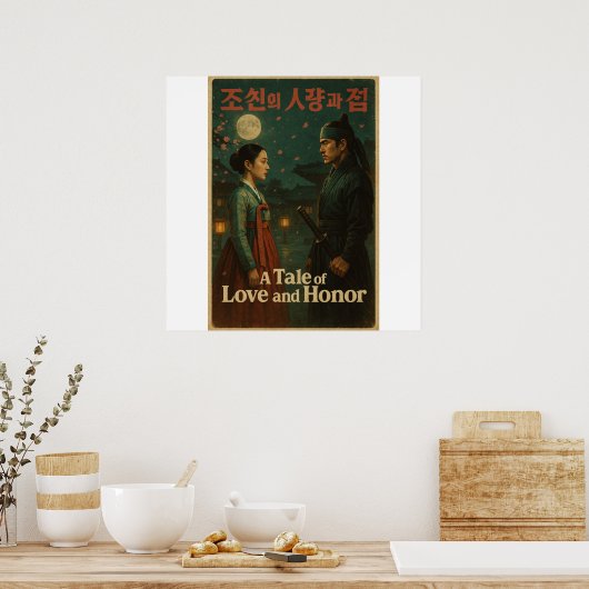 K-Drama Retro Poster - Joseon Romance (Küche)