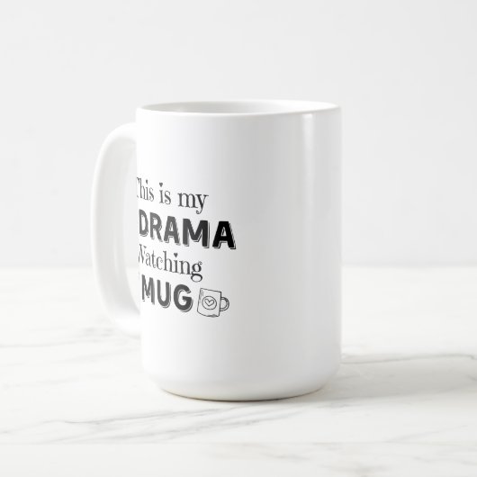 K-Drama-Watching-Tasse Kaffeetasse (Vorderseite Links)