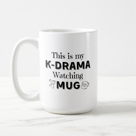 K-Drama-Watching-Tasse Kaffeetasse (Links)