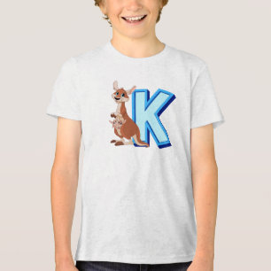 K für Känguru Tri-Blend Shirt