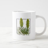 K für King's Spear Floral Monogram Art Jumbo-Tasse (Rechts)