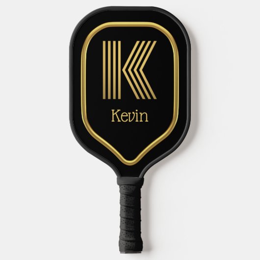 K Gold Initial Pickleball Paddle (Vorderseite)