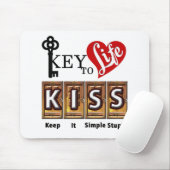 K.I.S.S.-Maus-Pad Mousepad (Mit Mouse)