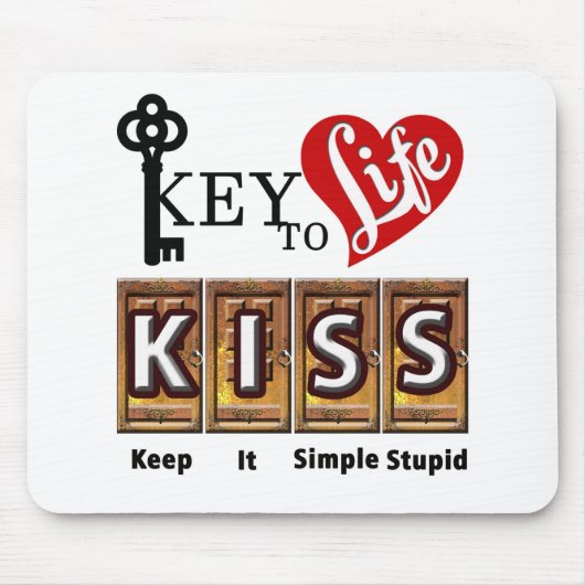 K.I.S.S.-Maus-Pad Mousepad (Vorne)