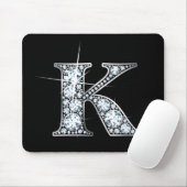 "K"-Imitat-"Diamant Bling"-Mousepad Mousepad (Mit Mouse)
